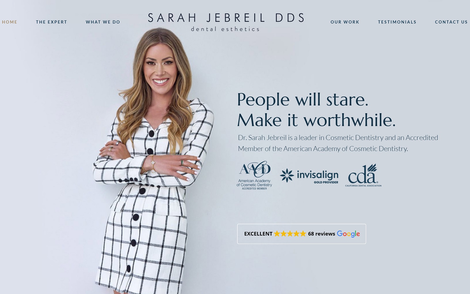 sarahjebreildds.com screenshot