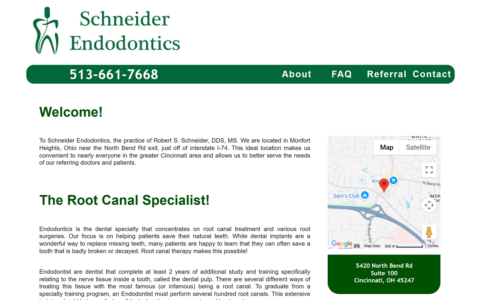schneiderendo.com screenshot