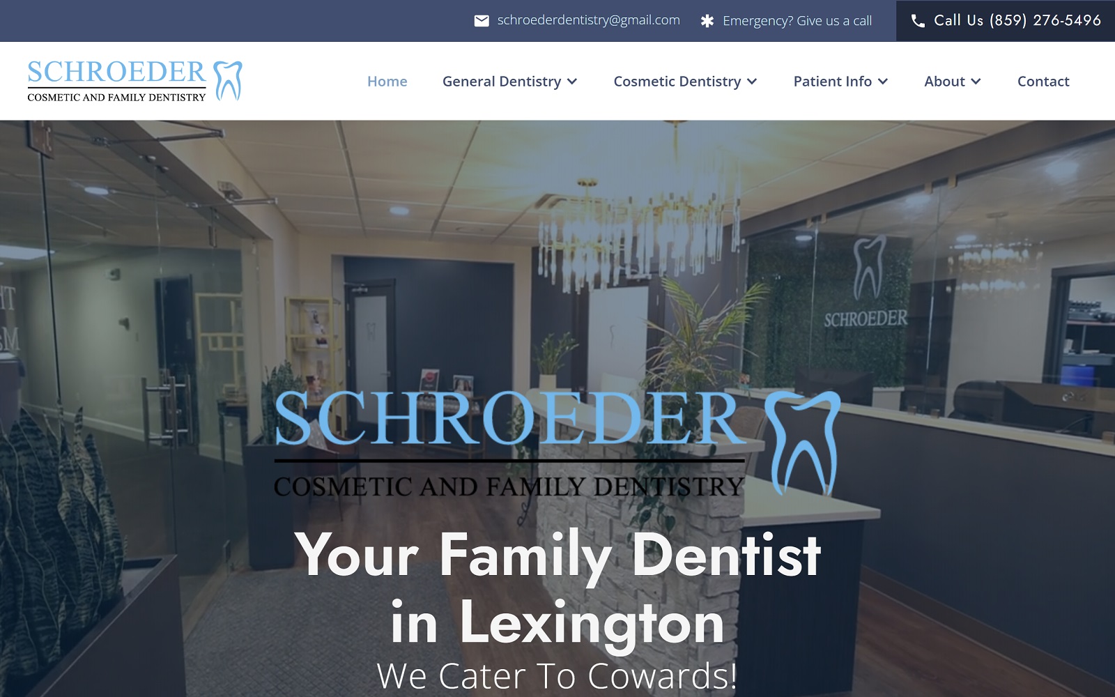 schroederdentistry.com screenshot