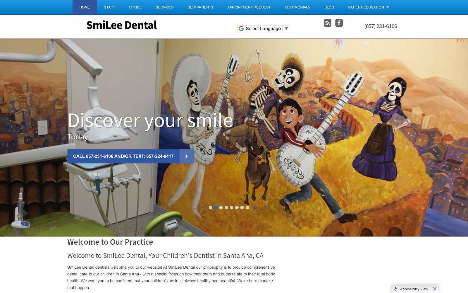 The Screenshot of Smilee Dental Dr. Linda Lee Website
