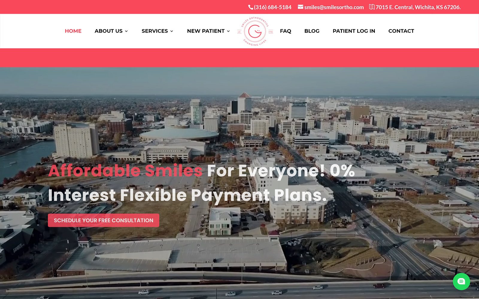 The Screenshot of Smiles Orthodontics Website