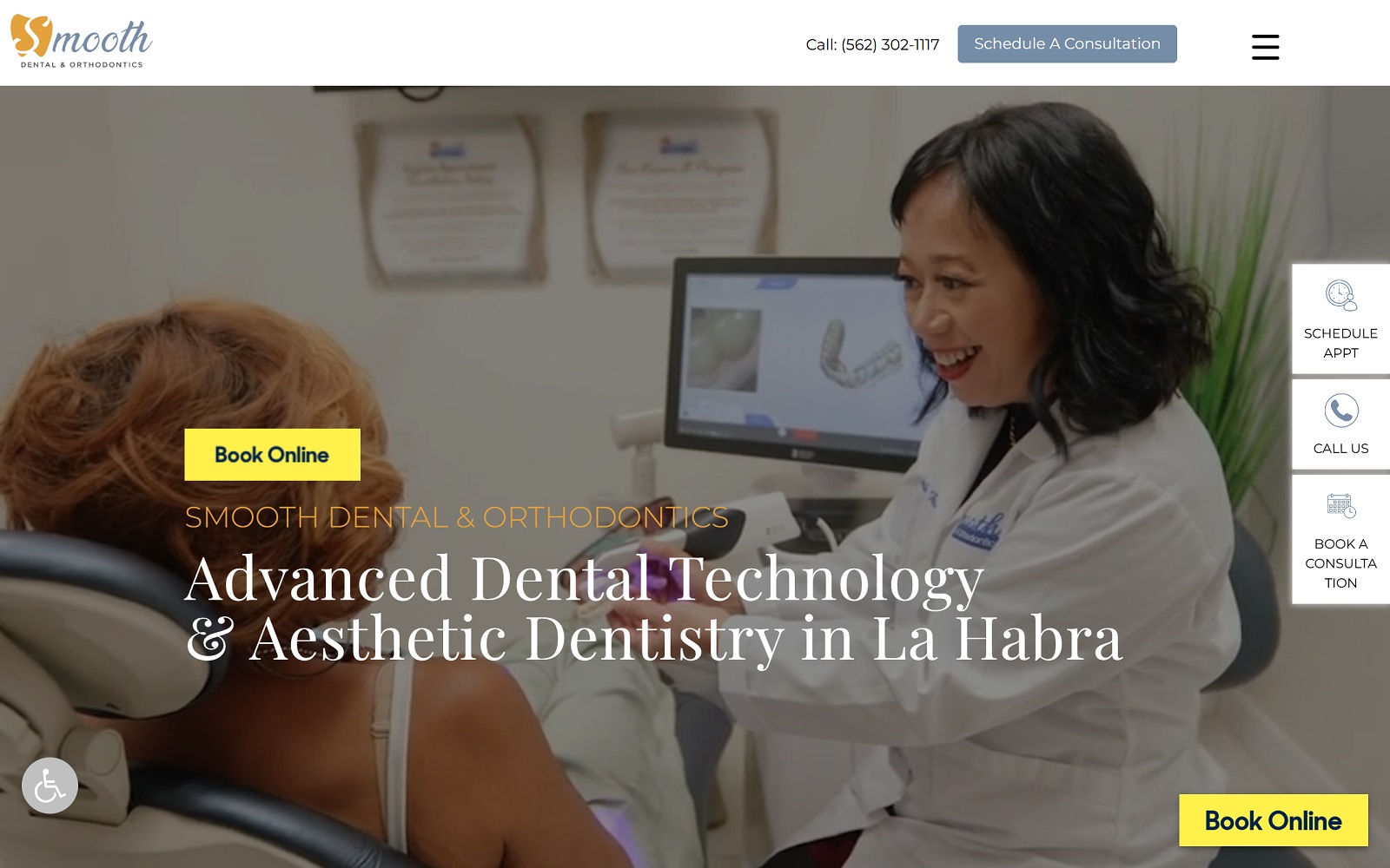 smoothdentaloflahabra.com screenshot