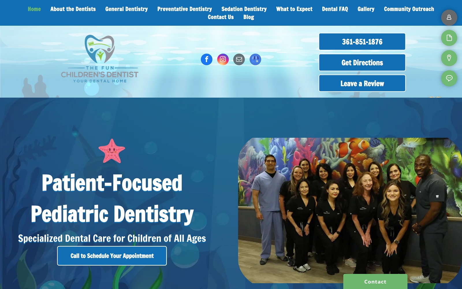 thefunchildrensdentist.com screenshot