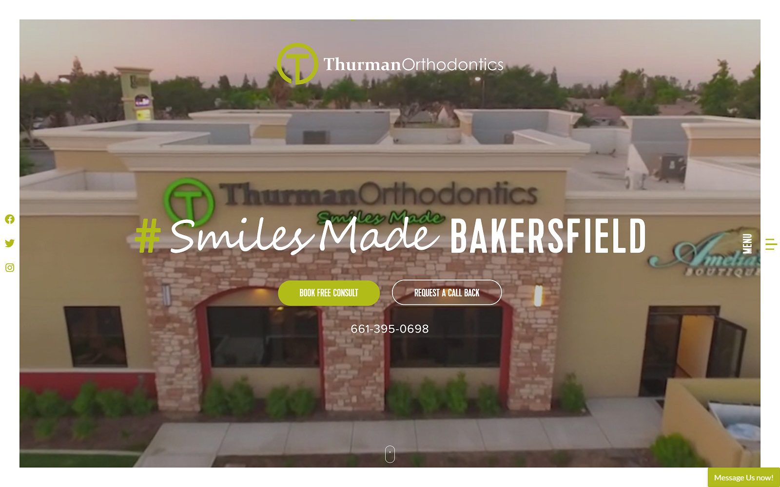 The Screenshot of Thurman Orthodontics Dr. Michael Thurman Website