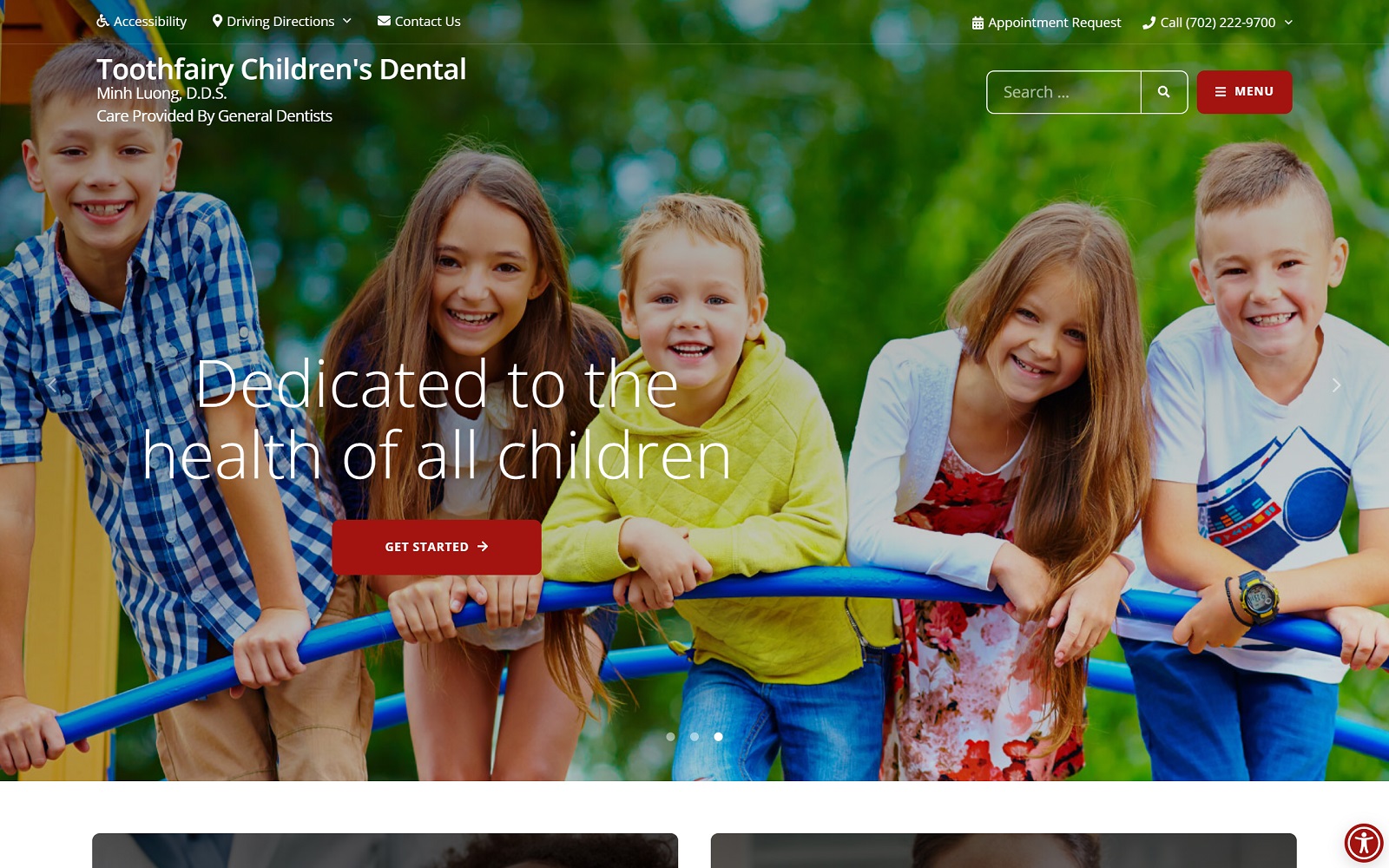 toothfairychildrensdental.com screenshot