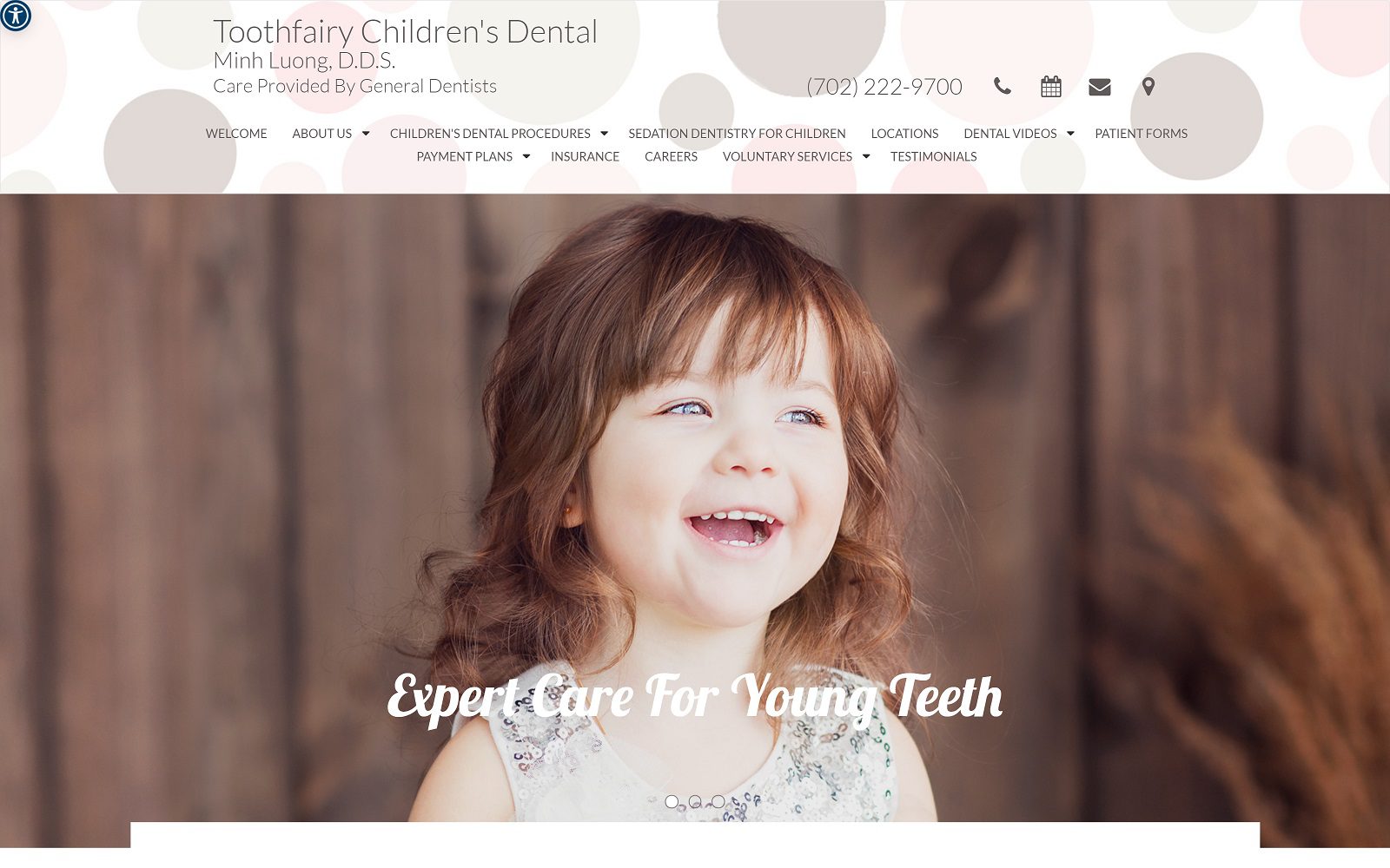 The Screenshot of Toothfairy Children's Dental Dr. Minh Luong Website