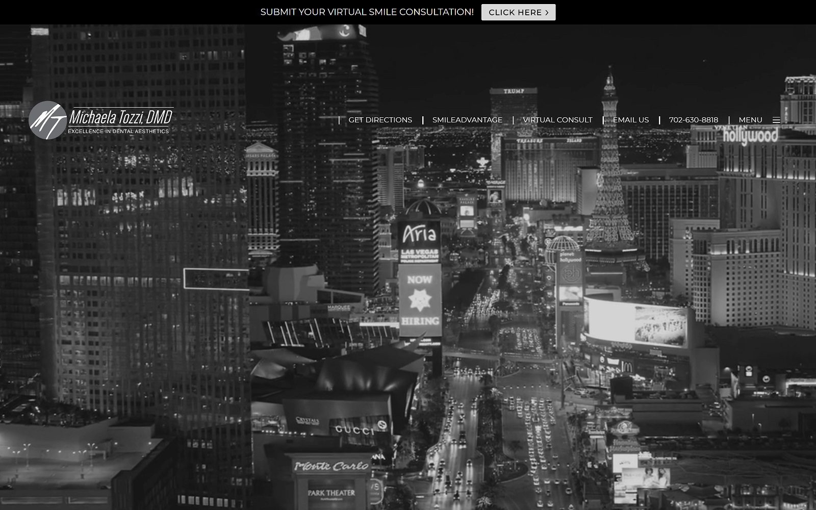 The Screenshot of Michaela Tozzi, DMD Website
