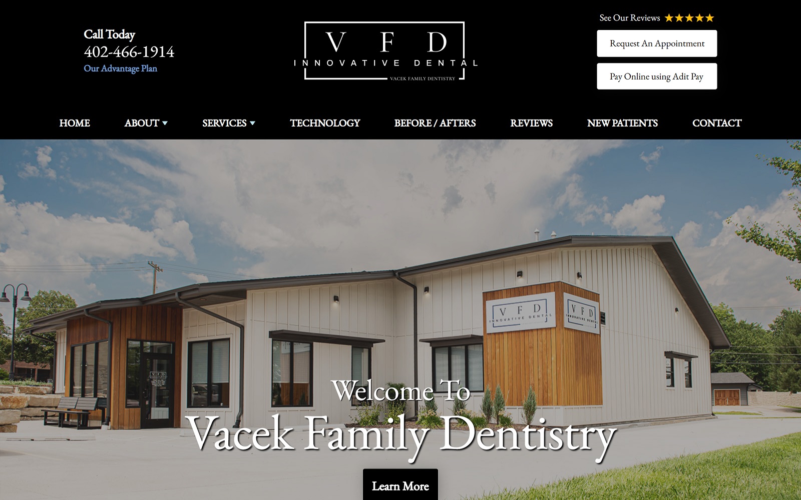 vacekdentistry.com screenshot