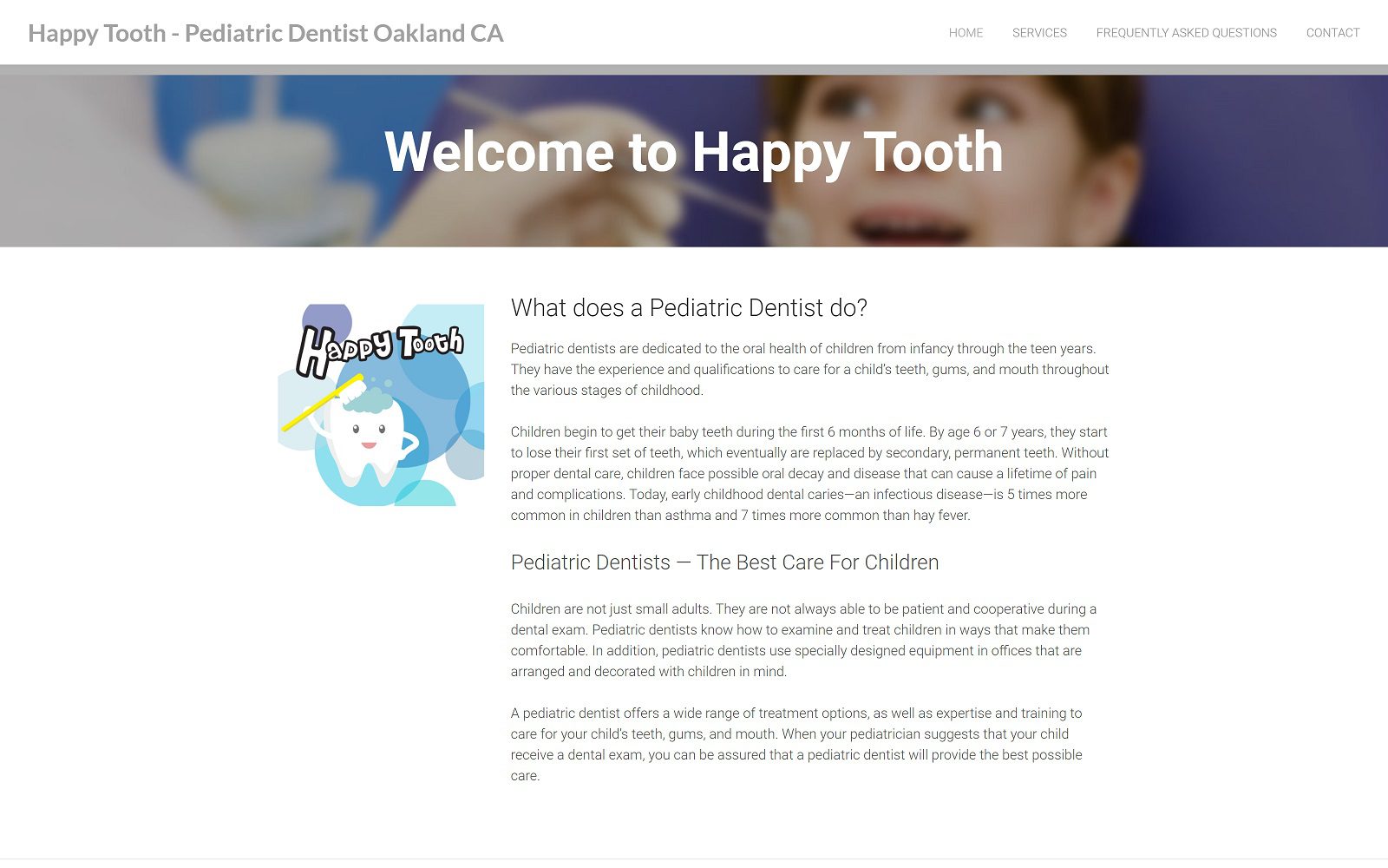 The Screenshot of Vincent Wong, DDS Website