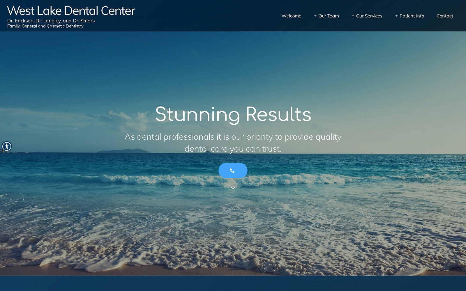The Screenshot of West Lake Dental Center Website