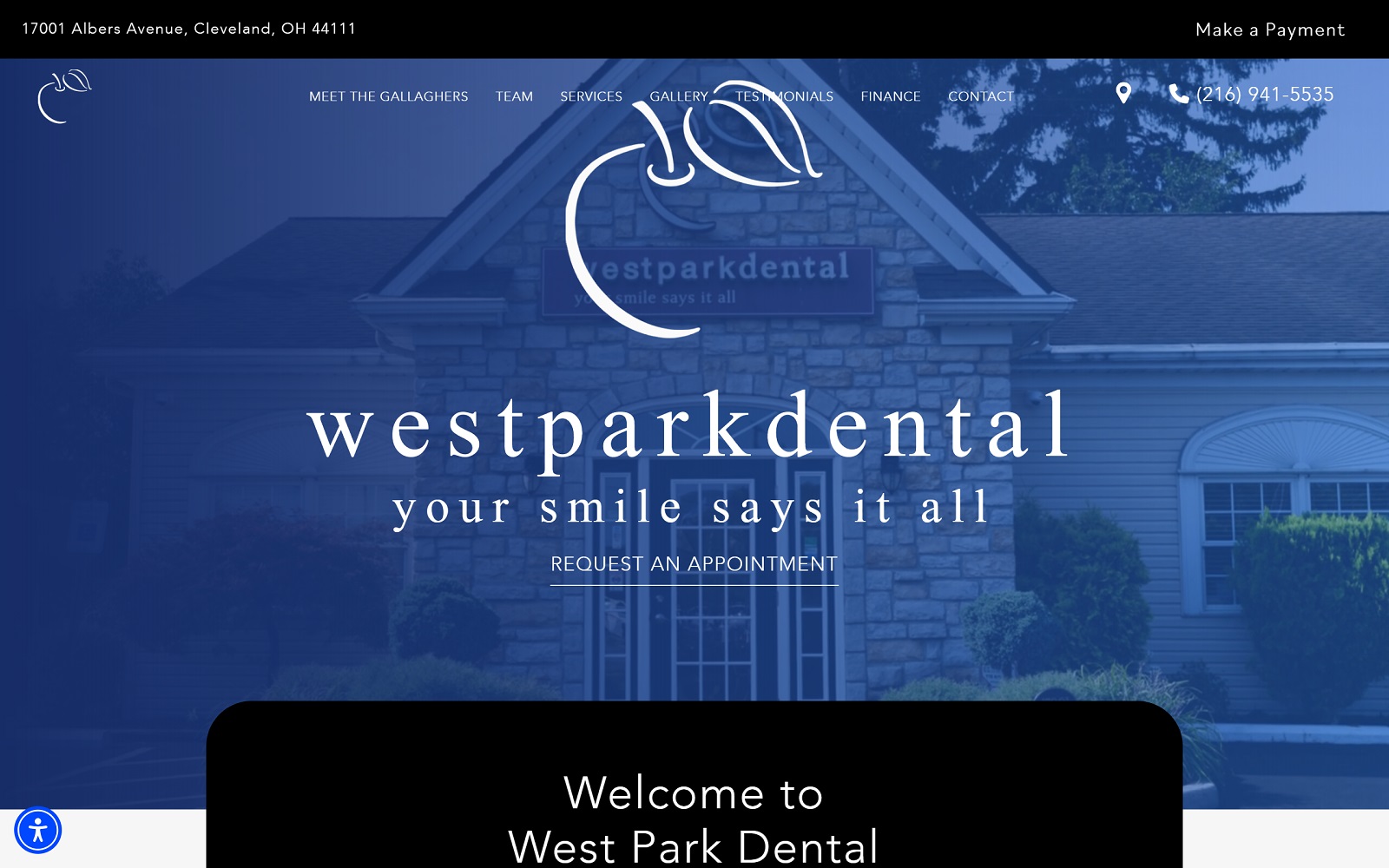 westparksmiles.com screenshot