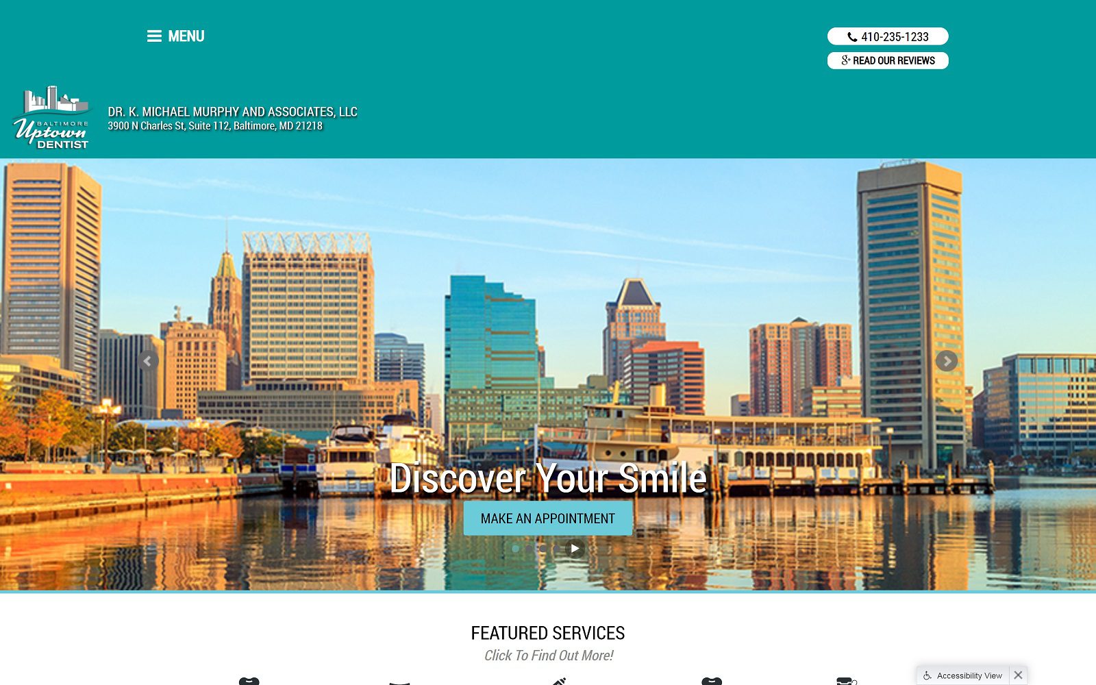 The Screenshot of Dr. K. Michael Murphy & Associates, LLC Website