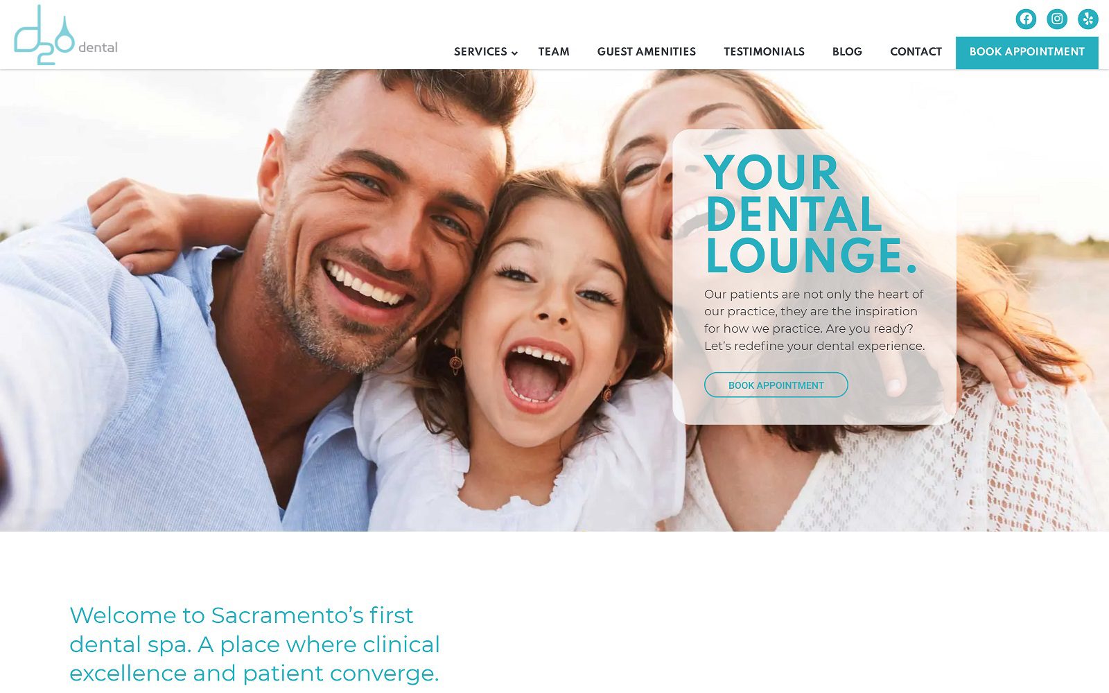 The Screenshot of D2O Dental: Wiggins Edward DDS Website
