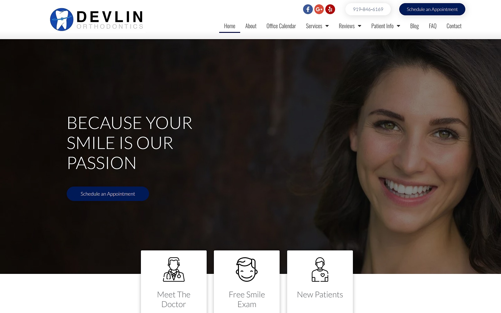 devlinorthodontics.com screenshot