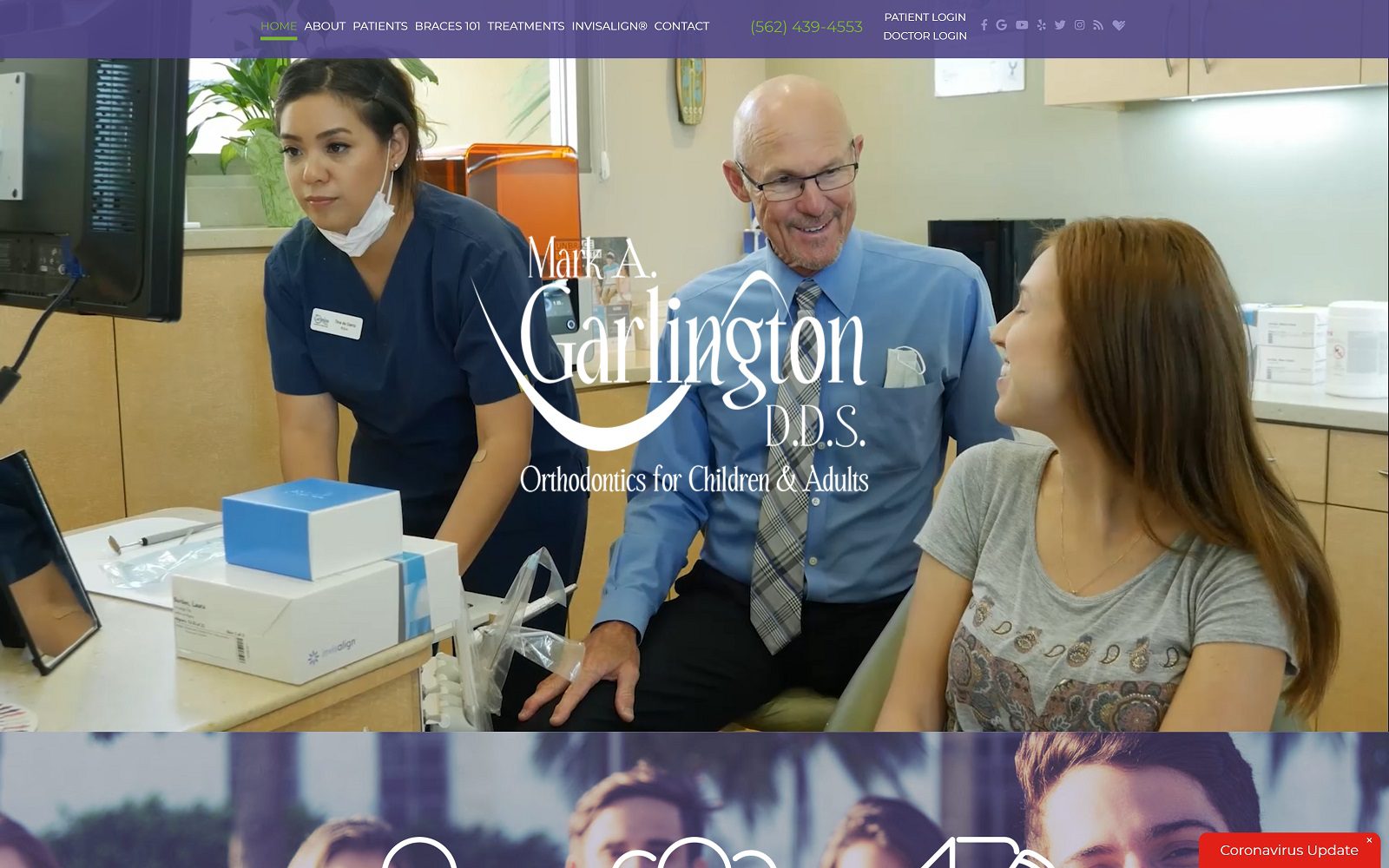 The Screenshot of Mark A. Garlington DDS Website