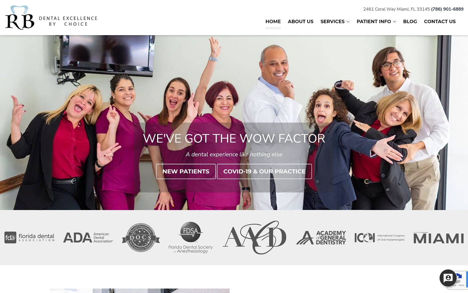 The Screenshot of Ramon Bana, DDS Website