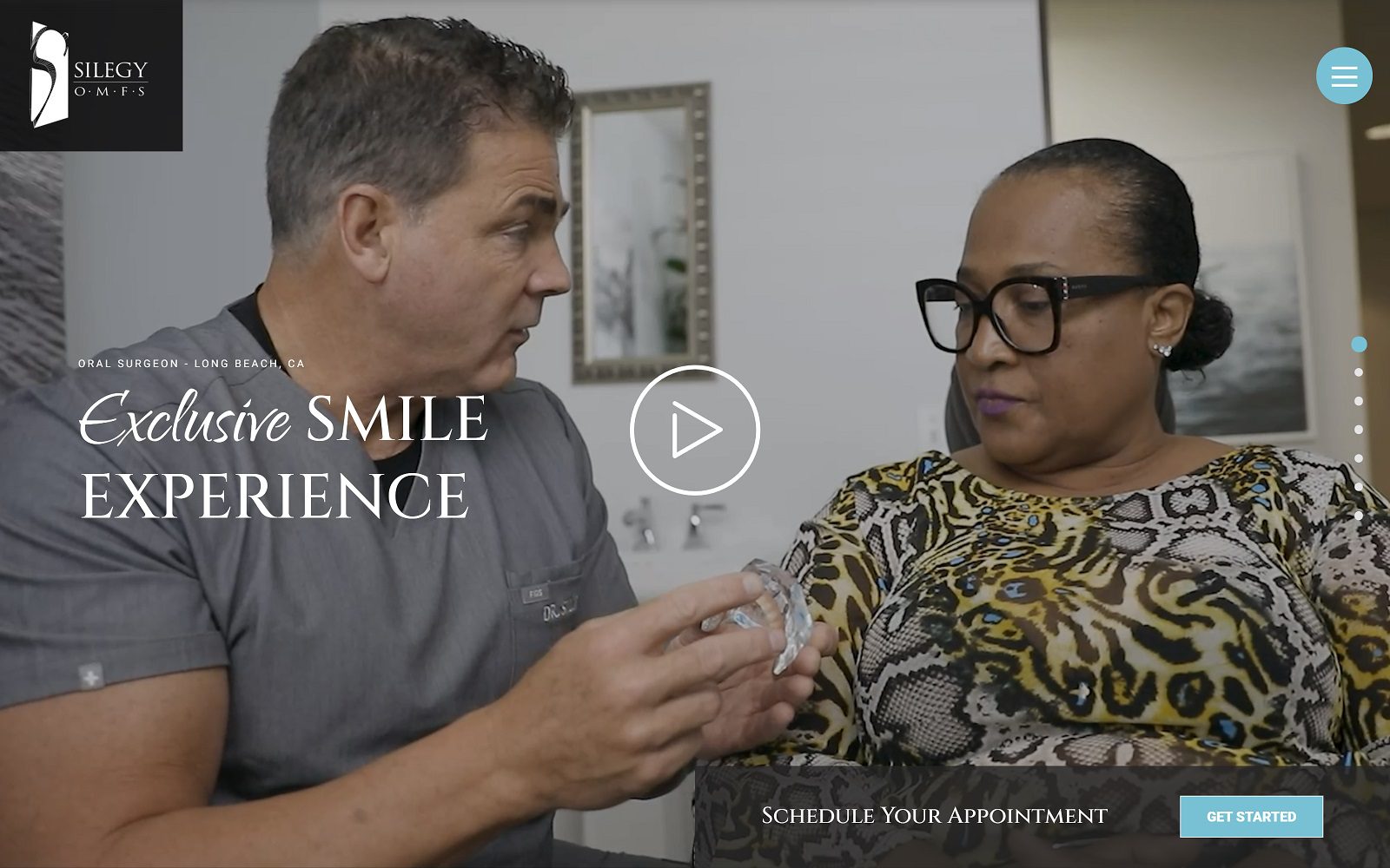 The Screenshot of Dr. Tim Silegy, DDS Website