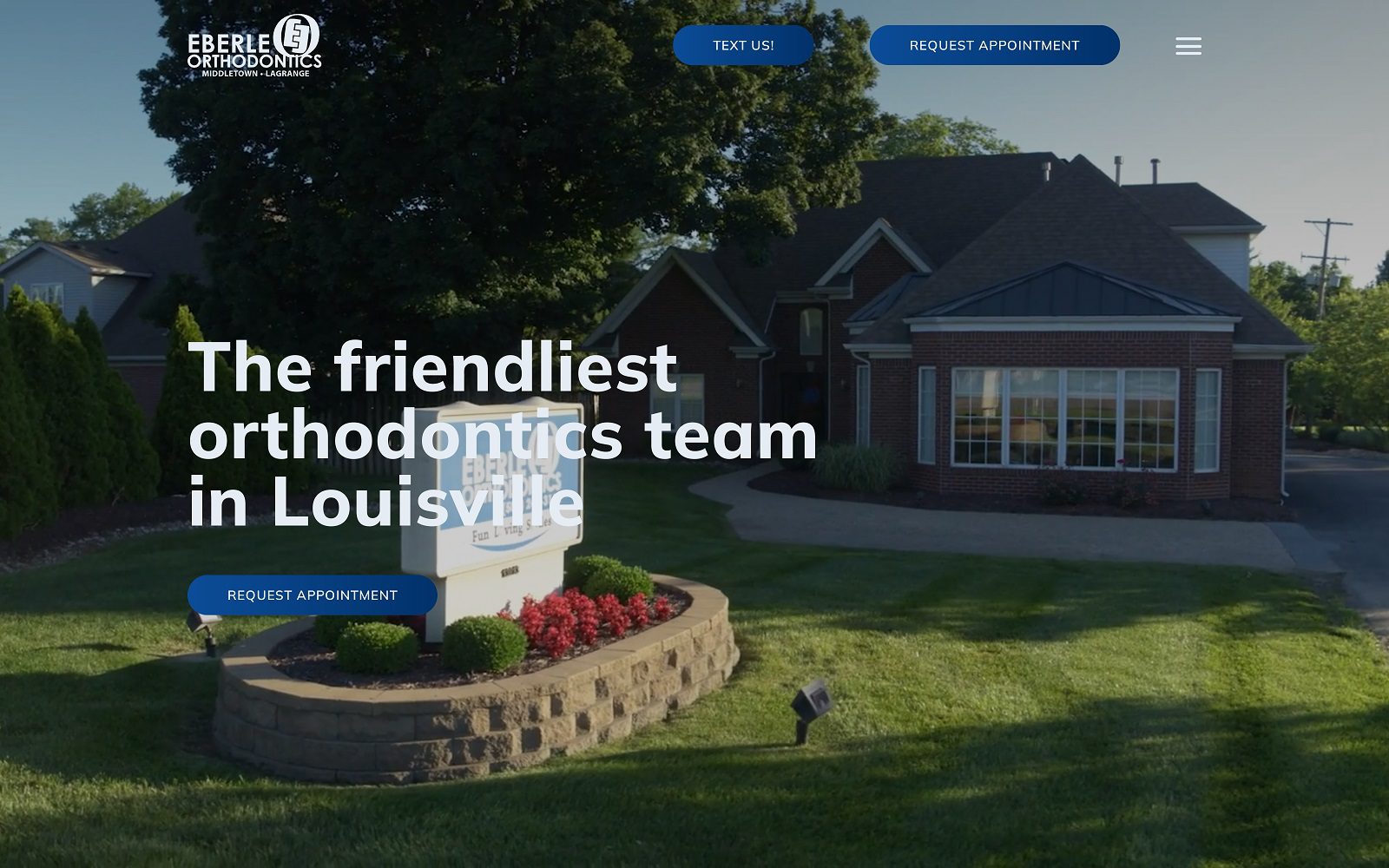 The Screenshot of Eberle Orthodontics Website