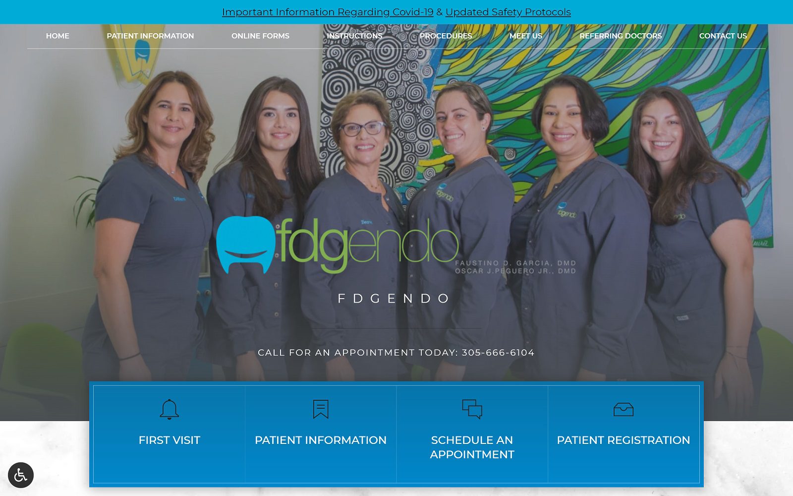 The Screenshot of FDGEndo Dr. Faustino D. Garcia Website