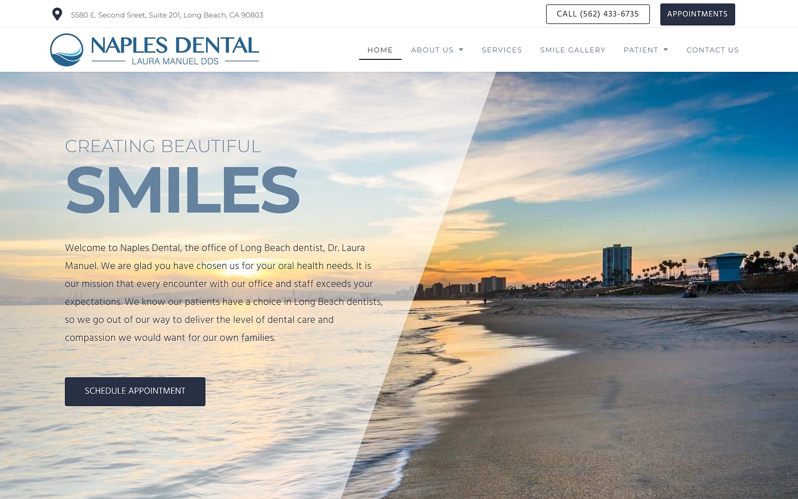 lauramanueldds.com screenshot