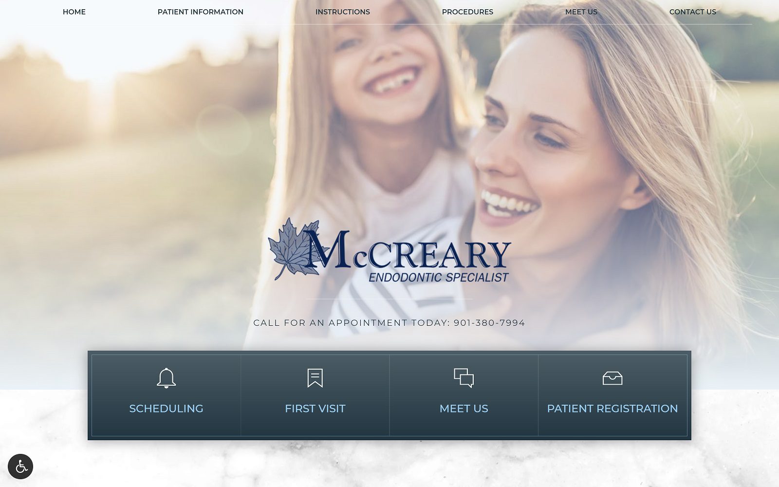 The Screenshot of Bryce S Mc Creary PLC Website