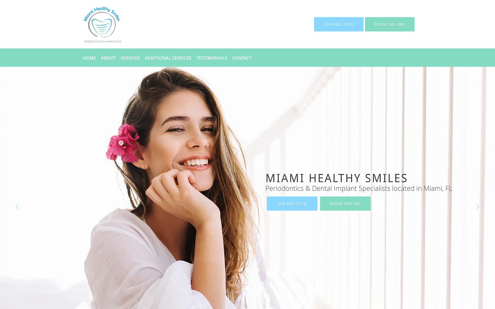 The Screenshot of Jorge R. Centurion, DDS Website