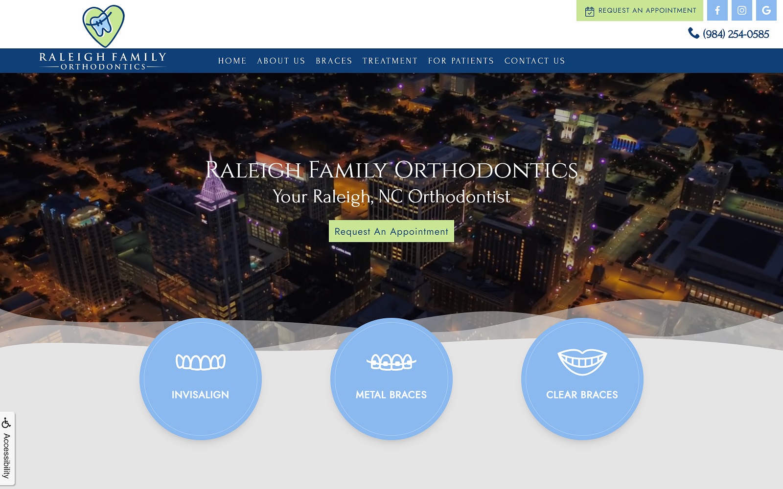 raleighfamilyortho.com screenshot