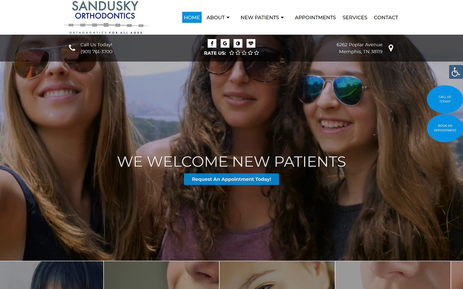 The Screenshot of Sandusky Orthodontics Website