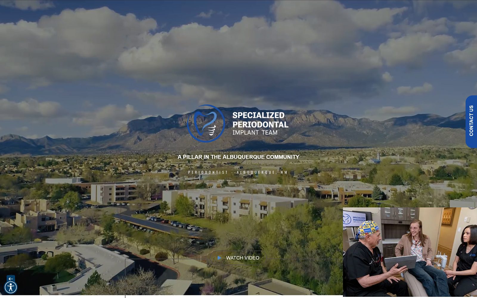 The Screenshot of Specialized Periodontal Implant Team Dr. Alfred Lopez Website
