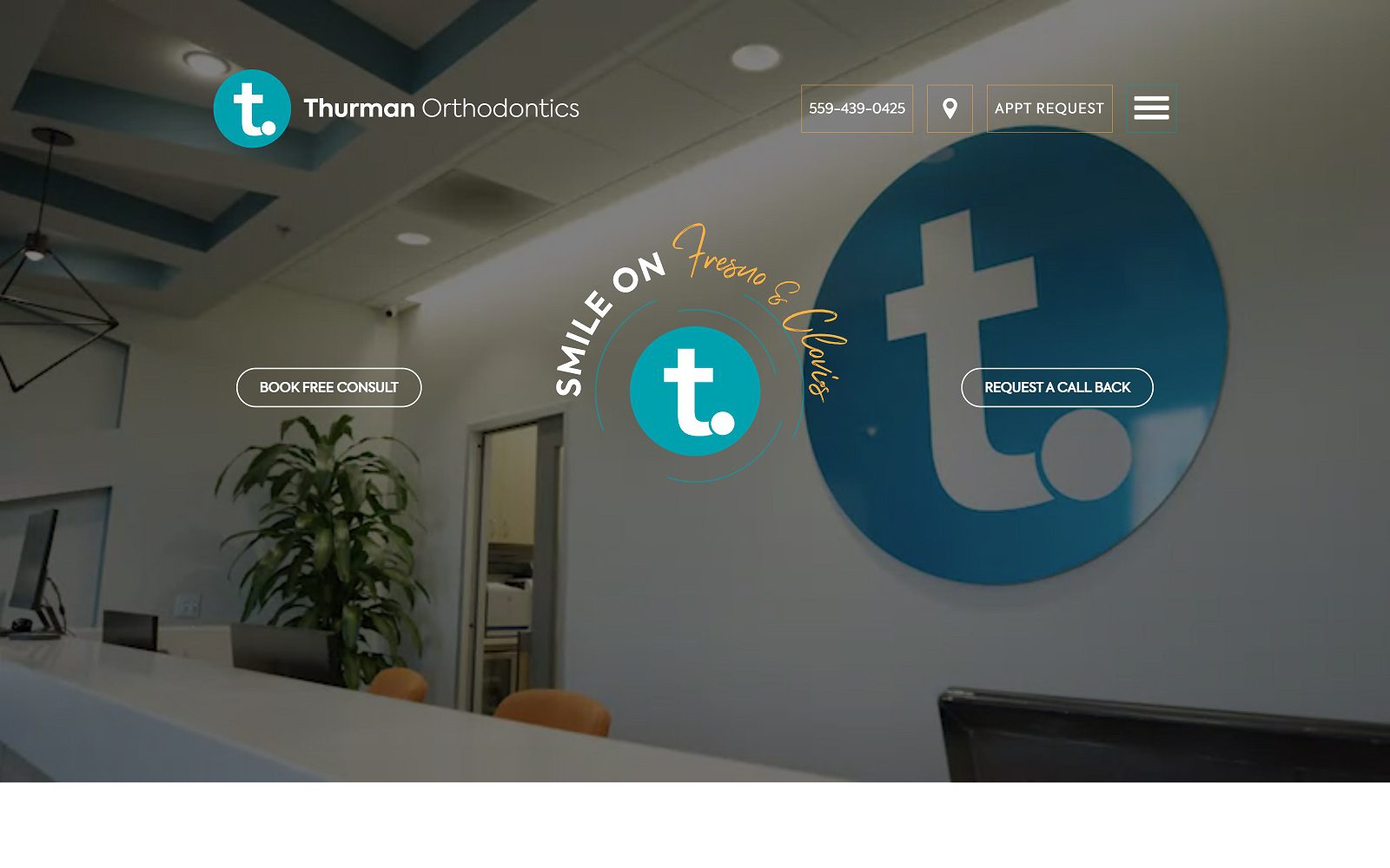 The Screenshot of Thurman Orthodontics Dr. Brian Thurman Website