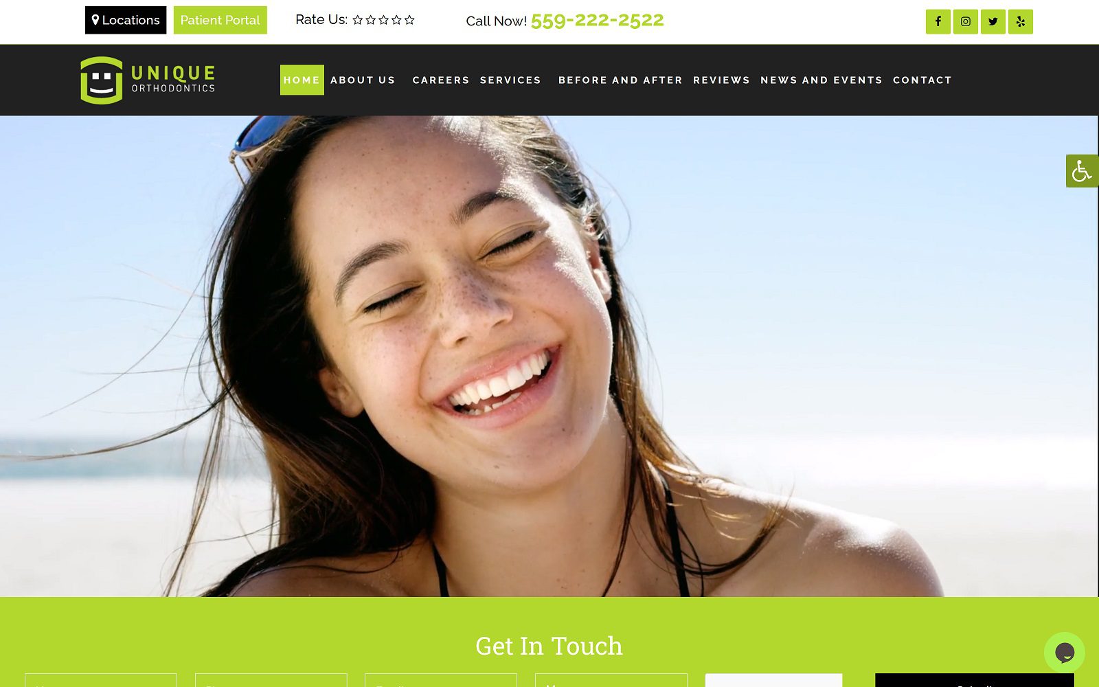 The Screenshot of Unique Orthodontics Dr. I.John Bayrakdarian Website