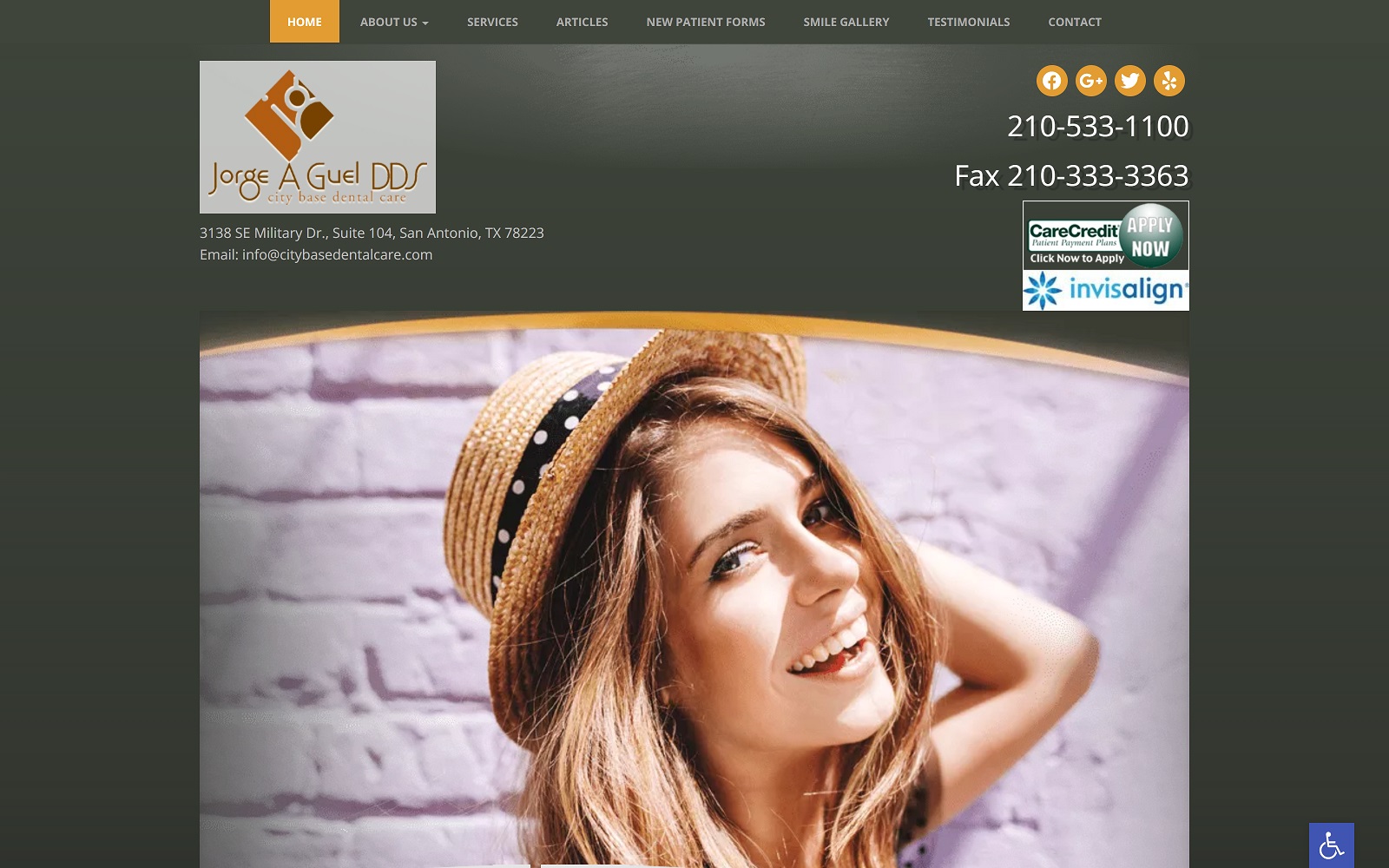 citybasedentalcare.com screenshot