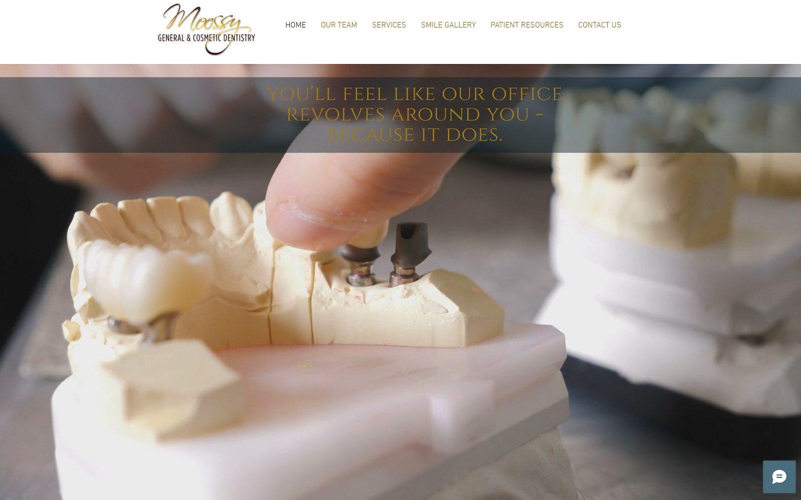 The Screenshot of Moossy General & Cosmetic Dentistry - Michael Moossy DDS Website
