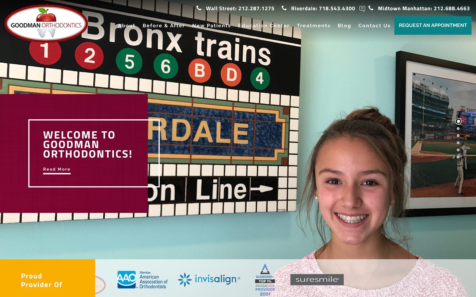 The Screenshot of Goodman Orthodontics: Dr. Adam Goodman Website