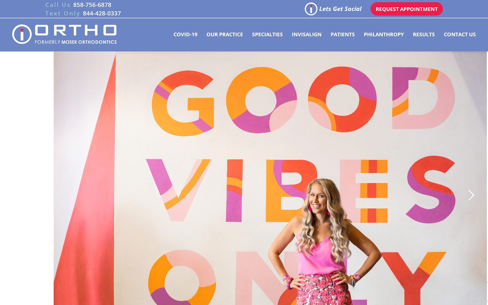 The Screenshot of I-Orthodontics San Diego formerly Moser Orthodontics Website