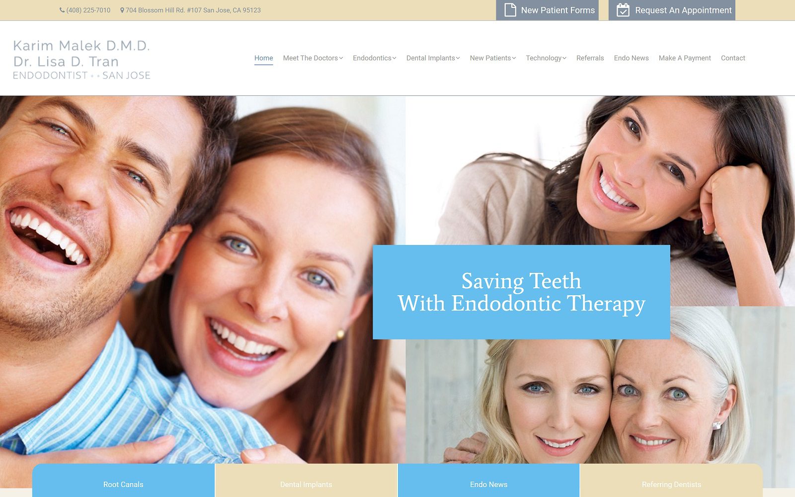 The Screenshot of karim malek Website