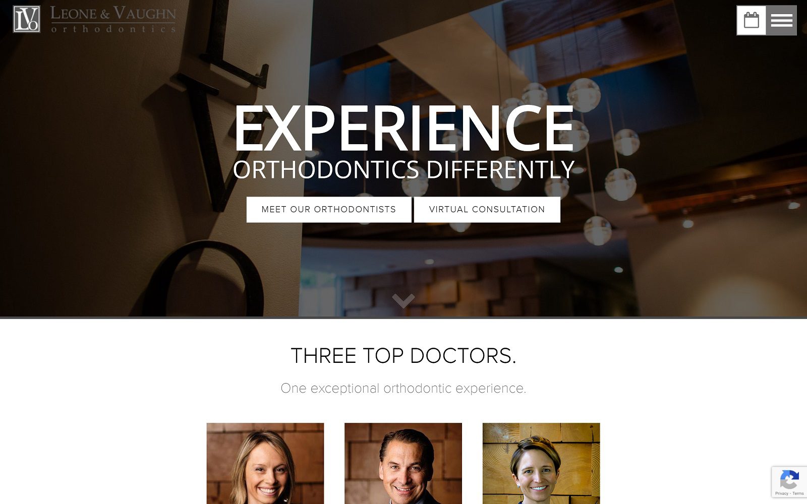 The Screenshot of Leone & Vaughn Orthodontics Interbay Orthodontist Website