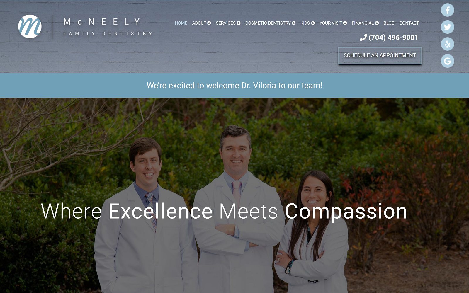 The Screenshot of McNeely Family Dentistry Dr. Brian McNeely Website