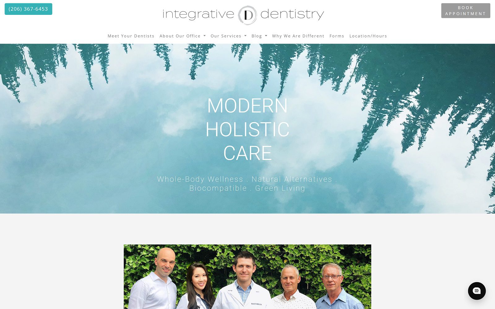 The Screenshot of Integrative Dentistry Website