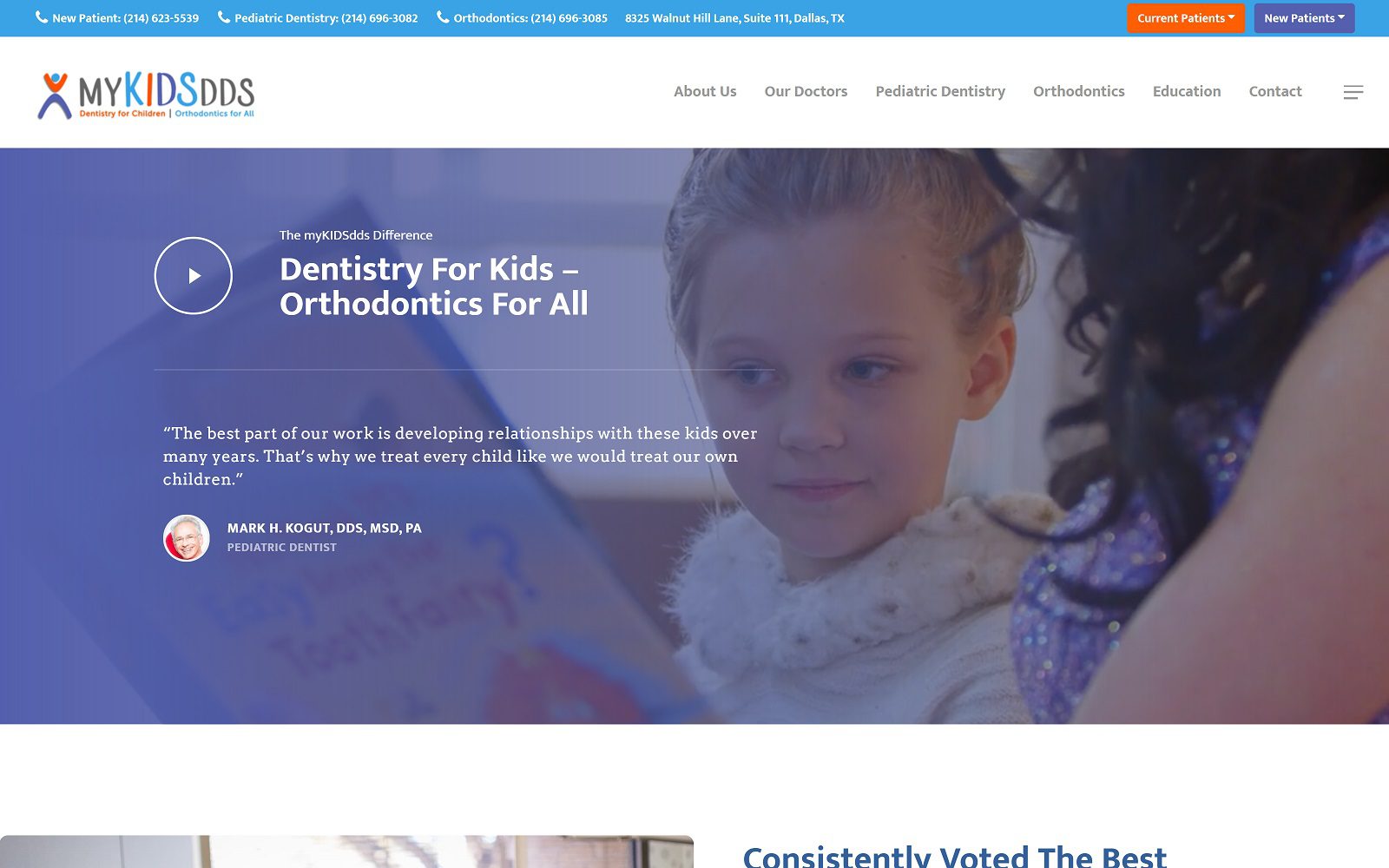 The Screenshot of myKIDSdds Website
