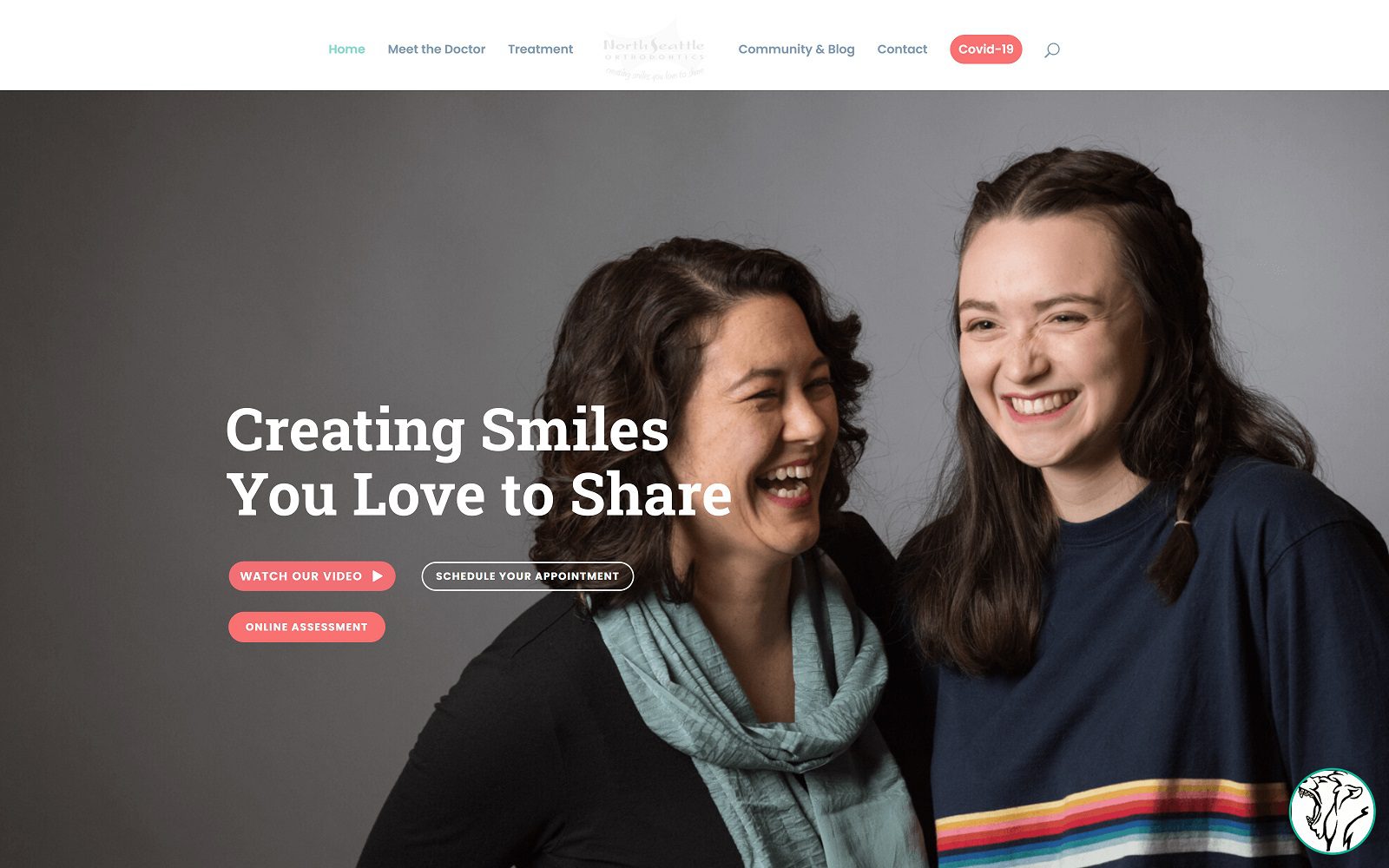 The Screenshot of North Seattle Orthodontics Website