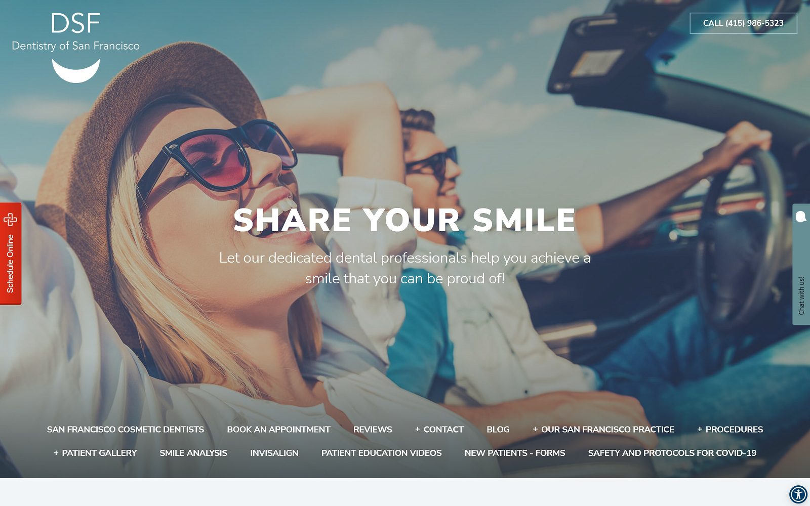 The Screenshot of Dentistry of San Francisco, General & Cosmetic Dentist Dr. Joseph DDS Website