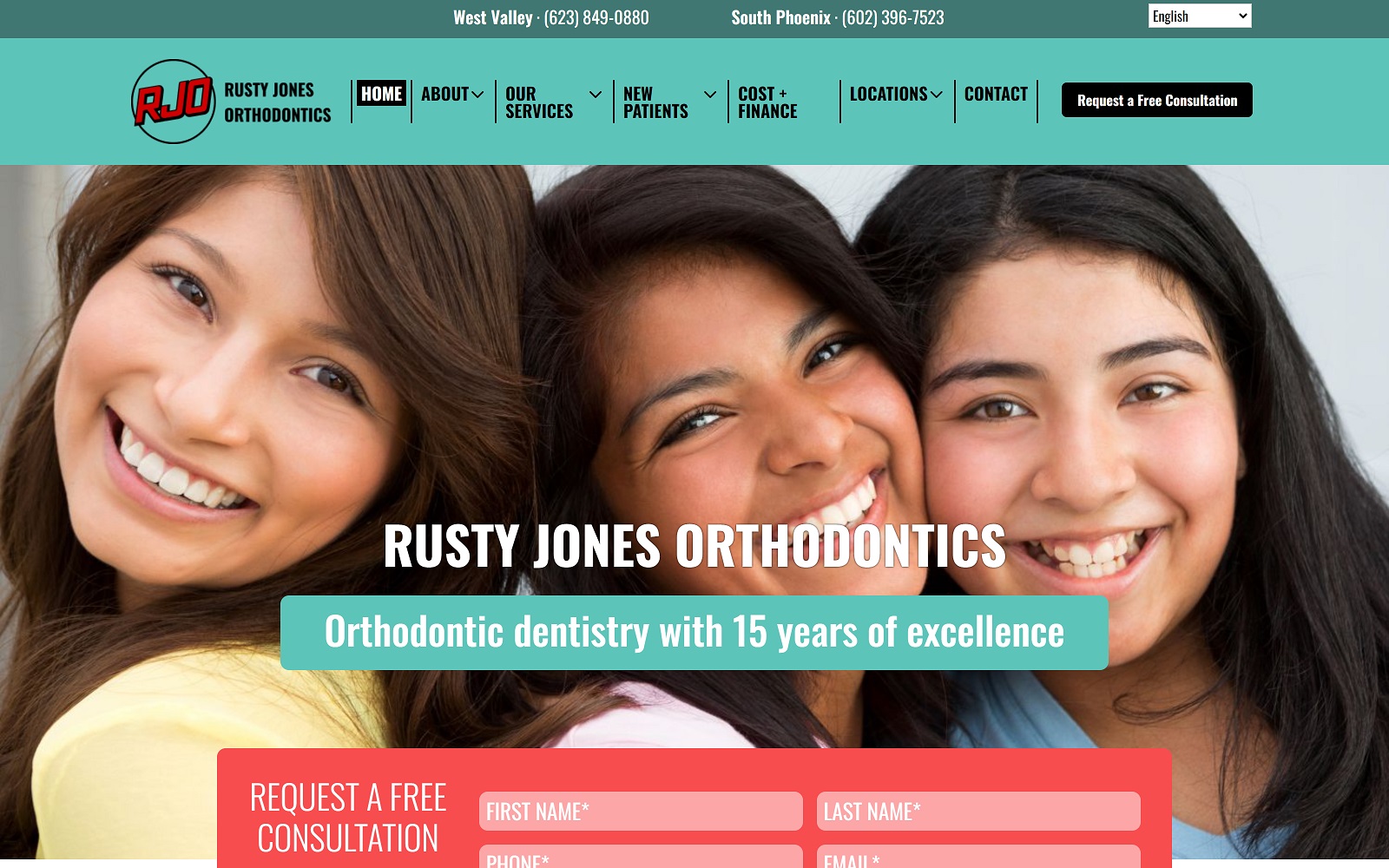 rustyjonesortho.com screenshot