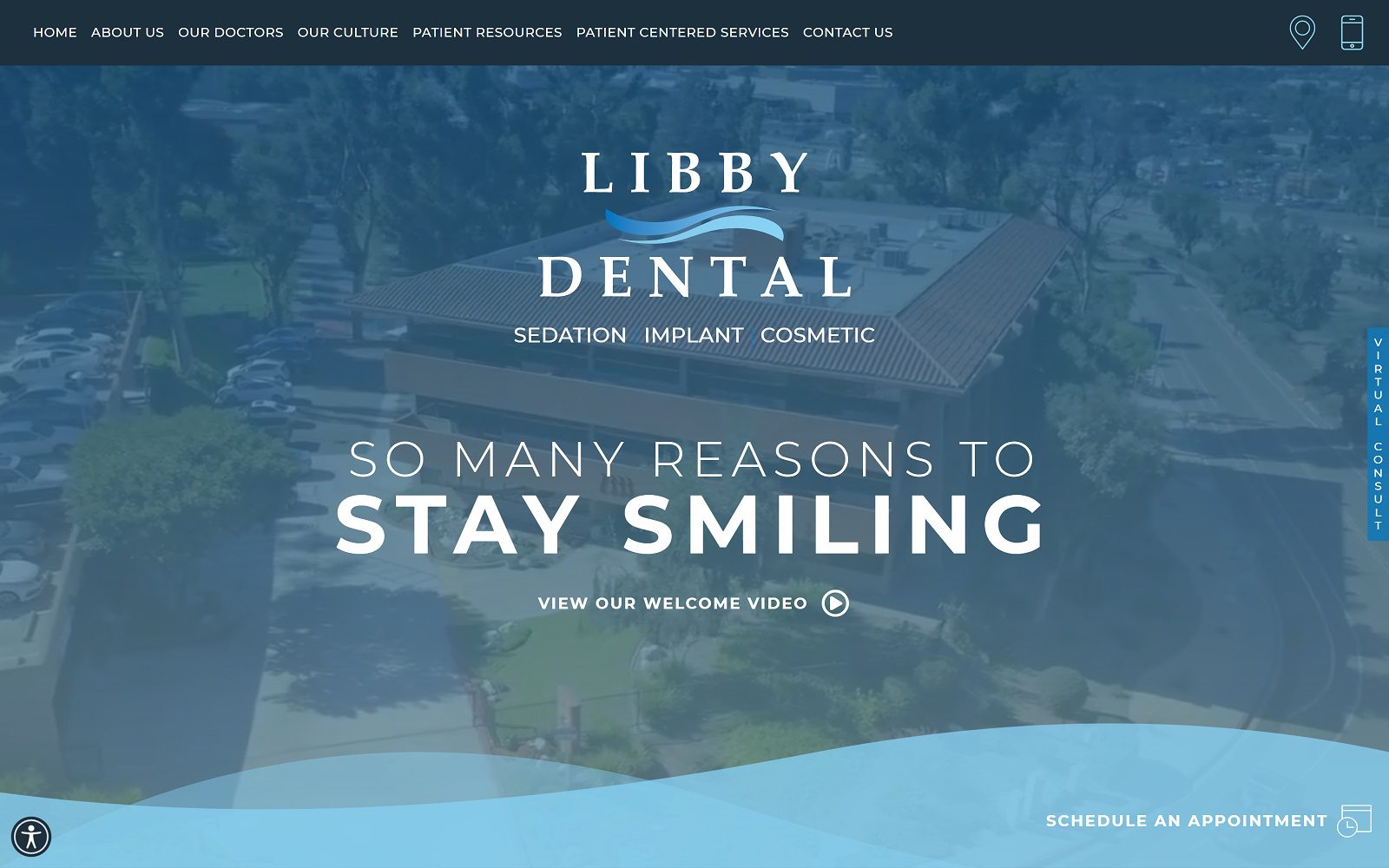 The Screenshot of Libby Dental Website