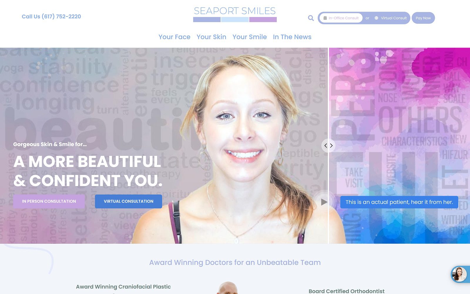 The Screenshot of Seaport Smiles - Specialist Diamond+ Invisalign© Provider Website