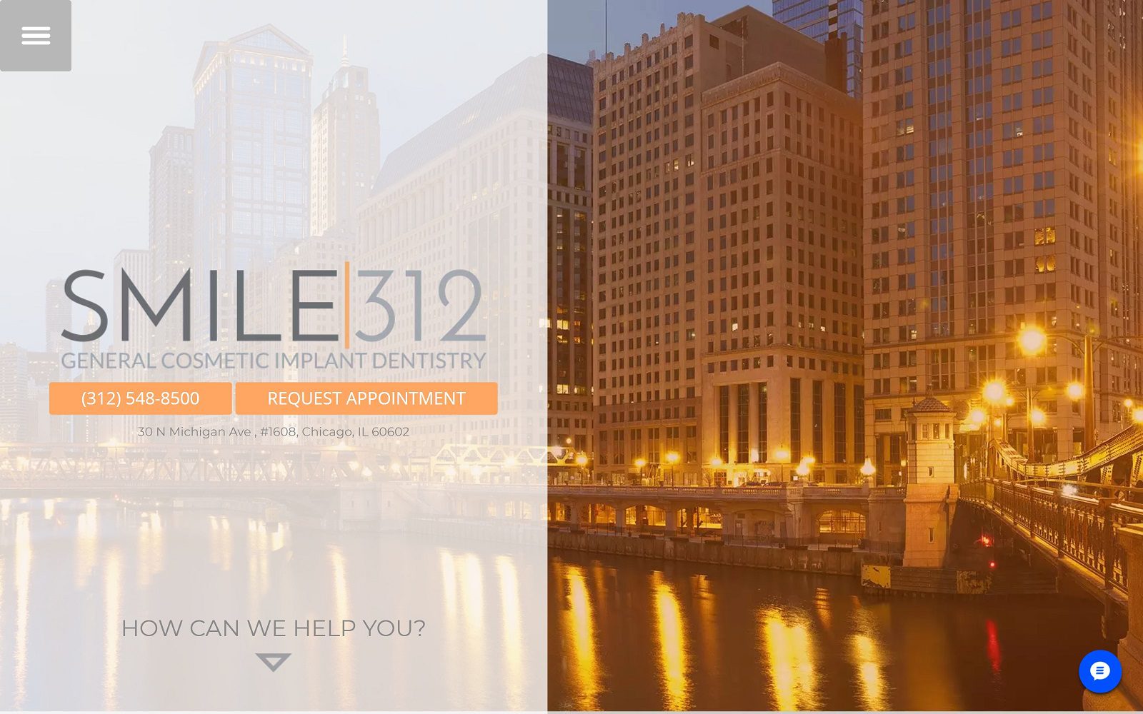 The Screenshot of Smile 312 General Cosmetic Implant Dentistry Website