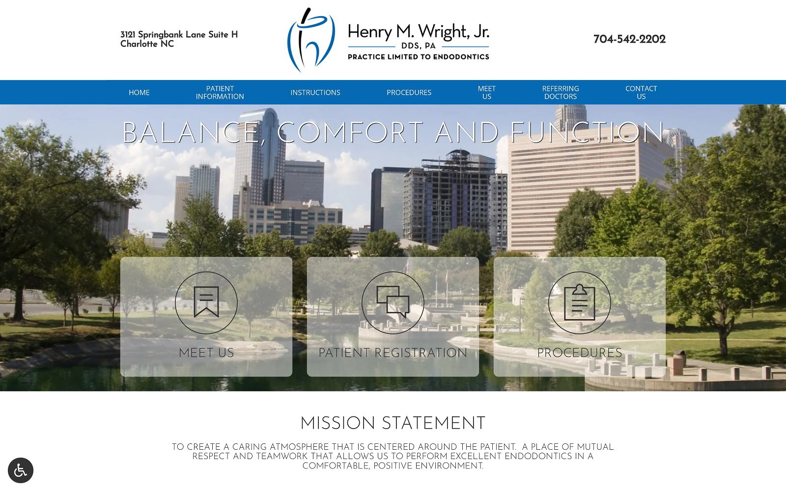 The Screenshot of Henry M Wright Jr PA Website