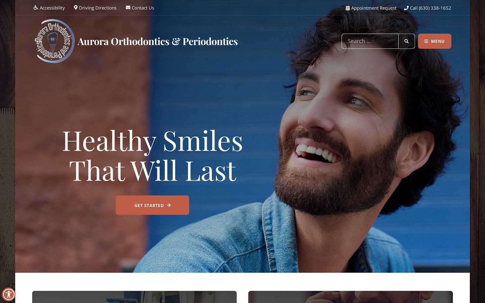 The Screenshot of Aurora Orthodontics and Periodontics auroraorthoperio.com Website