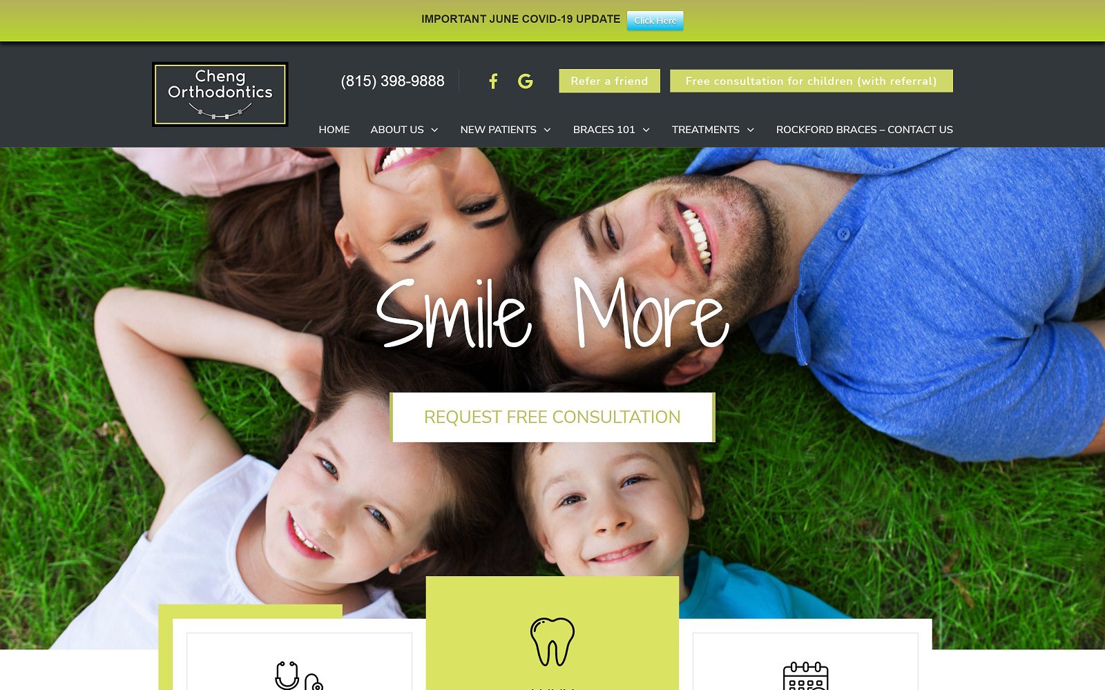 The Screenshot of Cheng Orthodontics chengortho.com Dr. Derek Cheng Website
