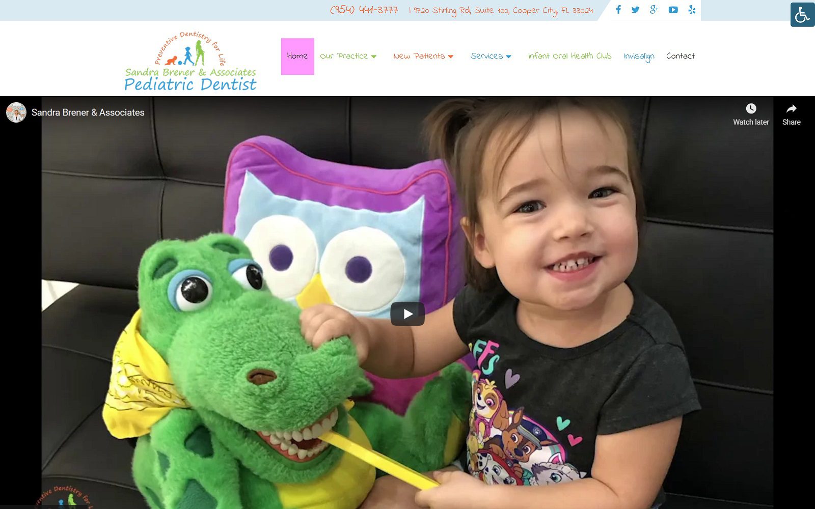 The Screenshot of Sandra Brener & Associates Website